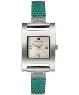 Tommy Hilfiger 1780372 Fast Ship Ladies watch GREEN Leather strap 