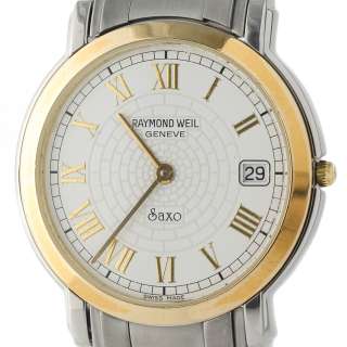 Raymond Weil Saxo 9521 Two tone Stainless Steel Sapphire Swiss Mens 