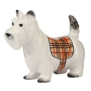 Scottie Dog with Plaid Coat