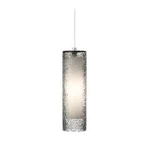 Rock Candy One Light Pendant in Satin Nickel Shade Color Smoke