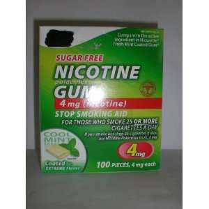  CVS Sugar Free Nicotine Gum 4Mg 170 Pcs Cool Mint Flavor 
