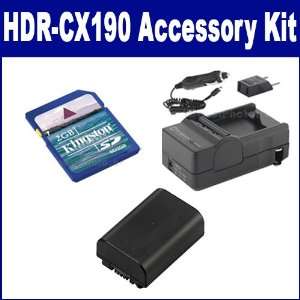  Sony HDR CX190 Camcorder Accessory Kit includes SDM 109 