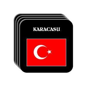  Turkey   KARACASU Set of 4 Mini Mousepad Coasters 