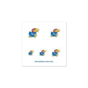  Kansas Jayhawks Fingernail Tattoo Sheet