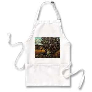  Cypresses and Two Women By Vincent Van Gogh Apron 