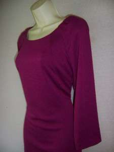 TAHARI Sarina Fuschia Ponte Knit Dress XS 0 2 NEW  