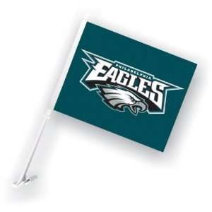  Philadelphia Eagles Double Sided Car Flag with Brackett 