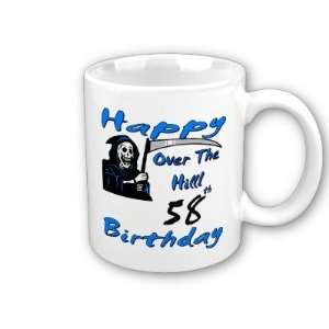  Over the Hill 58th Birthday Coffee Mug 