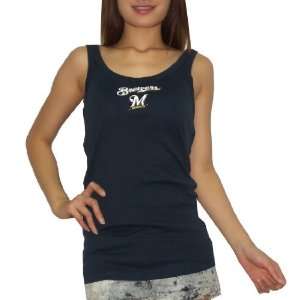  Womens Sideline MLB Milwaukee Brewers Stretch Fit Camisole 