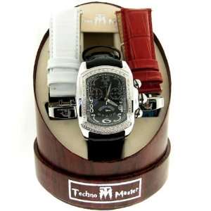  Mens TechnoMaster Stainless Steel and Diamond Watch 
