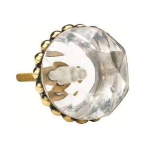  Lisbeth Dahl Clear with Gold Dots Acrylic Knobs, Set of 6 