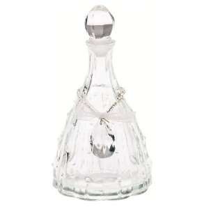 Lisbeth Dahl Clear Glass Perfume Bottle with Dotted Pattern  