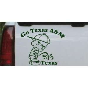  Go Texas AandM Pee On Texas Car Window Wall Laptop Decal 