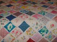 Vintage Patch Quilt Hand Made with Nice Fabrics  