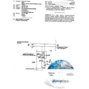  NEW Patent CD for ELECTRONIC SCANNERS 