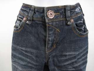 DOMAINE Blue Sandblasted Boot Cut Jeans Pants Size 3  
