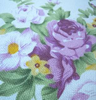 EA54 Purple Lilac Off White Flower Linen Cushion/Pillow/Throw Cover 