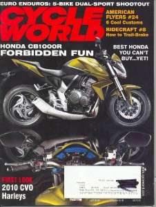 Cycle World Motorcycle Magazine October 2009  