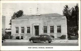 STURGIS MI Post Office Old Postcard  