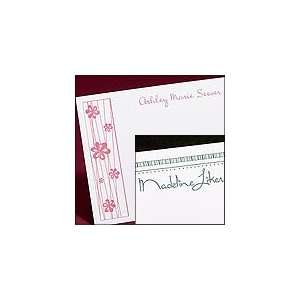  Sassy Stationery Personalized Decorative Cards, Raised Ink 