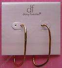 Daisy Fuentes Goldtone Post Hoop Earrings with Comfort Backs