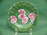 c940 Set of 6 majolica cake plates by SALINS FRANCE  