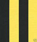 New Black with Yellow Stripes Fabric BTY