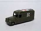 DINKY NO 253 DAIMLER AMBULANCE IN FLAT WHITE WITH WINDOWS IN ORIGINAL 