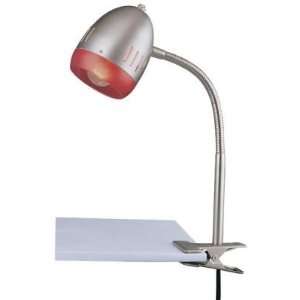  Sanka Red Rimmed Clip On Lamp