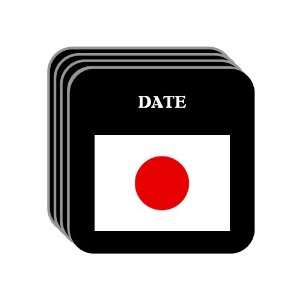 Japan   DATE Set of 4 Mini Mousepad Coasters