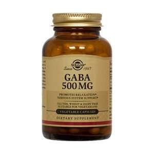  Solgar   GABA 500 mg.   50 Vegetarian Capsules Health 