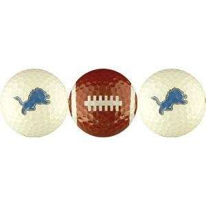  Detroit Lions   3 Golf Balls