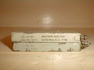 Western Electric 141QW capacitors for tube amp x2  