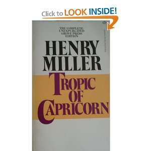  Tropic of Capricorn. Henry Miller Books
