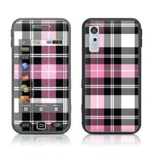 Samsung Star S5230 Skin Cover Case Decal Pink Plaid  