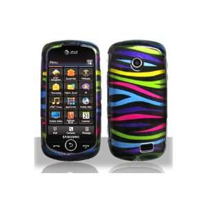  Samsung A817 Solstice 2 Graphic Case   Rainbow Zebra (Free 