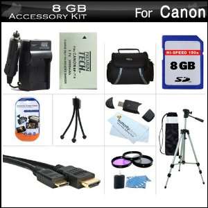  8GB Accessory Kit For Canon VIXIA HF M52, HF M50, HF M500 