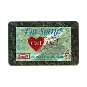   Phone Card 10u Im Sorry Call Me SAMPLE 