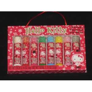  8 Pack Hello Kitty Flavored Lip Balm Beauty