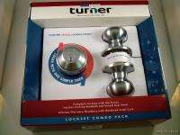 Turner Keyless Locking Entry Lockset Door Lock Deadbolt Satin Chrome 