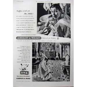  Advertisement 1954 Gin Tweed Albright Bmk Carpets