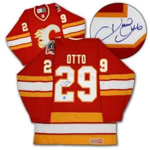  Joel Otto Calgary Flames Autographed/Hand Signed 1989 