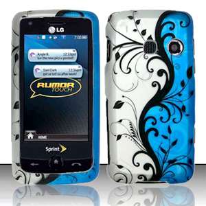 SnapOn Hard Cover Case 4 LG RUMOR TOUCH LN510 Vine Blue  