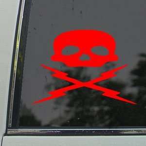  Grindhouse Movie 100% Death Proof Skull Red Decal Red 