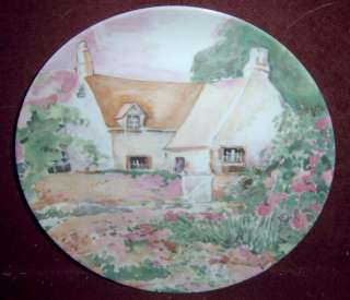 1991 Dawna Barton Pastel Cottage Decorative Plate #3  