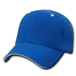  DECKY ROYAL BLUE/WHITE Polyester Sandwich Bill Caps 