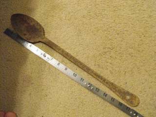 US WW2 Mess Cook Tin Serving Spoon ,18 in Long , Used  