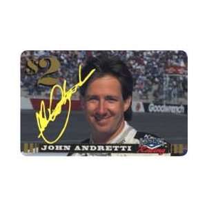   Card Assets Racing 1995 $2. John Andretti (Signed) 