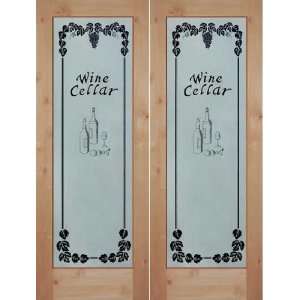  Interior Door Wine Cellar Frosted Pair (Single also 