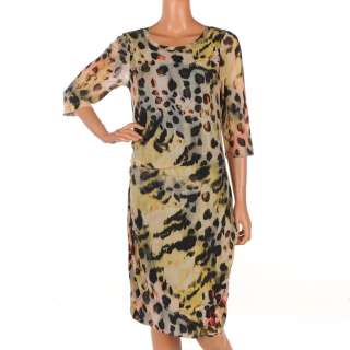 46 OUI COLLECTION Multicolour Printed Dress Size 14 RRP £180  